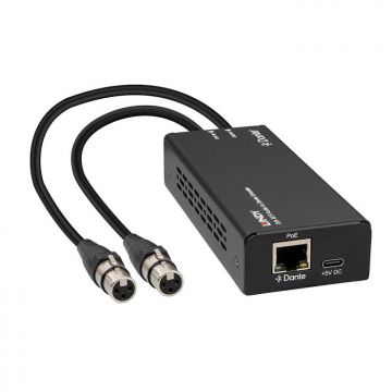 Encoder audio 2 canale XLR 3 pini la Dante, Lindy L70618