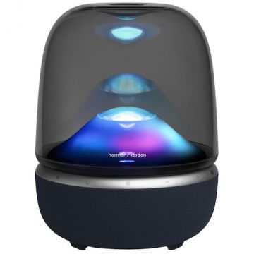 HARMAN&nbsp;KARDON Sistem audio Harman Kardon Aura Studio 5 Wi-Fi, 160 W, Lumina ambientala, Bluetooth 6.0, Auracast, Negru