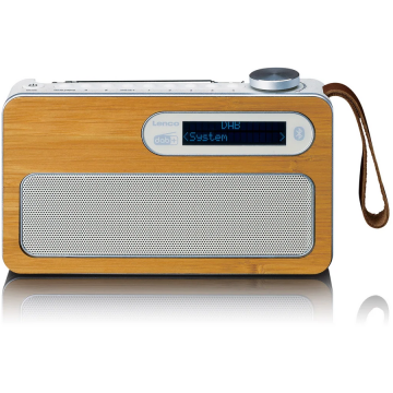 Lenco Radio portabil, Lenco, DAB+, Bambus, Bluetooth, USB, FM, Bej