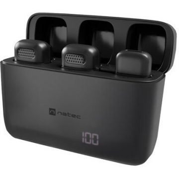 Microfon Hopper Tie Wireless USB-C  x2 buc.   -38dB   20-20000Hz  Negru