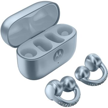 Motorola Casti bluetooth stereo Moto Buds Loop Motorola PG38C08446, True Wireless, Sound by Bose, tip “In-Ear”, Ice Melt