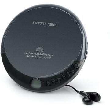 MUSE Player portabil CD/MP3 Muse M-900 DM, Antisoc, Negru