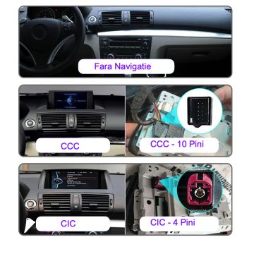 Navigatie Dedicata BMW Seria 1 E81 E82 E87 E88 (2005-2013), 10.25 Inch, 4Gb Ram, 64Gb Stocare, Carplay CIC