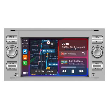 Navigatie Dedicata Ford, 7Inch, 2Gb Ram, 64Gb stocare, Waze, Youtube, Gri