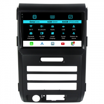 Navigatie Dedicata Ford F150 (2008-2014), 9Inch, 4Gb Ram, 64Gb Stocare, Carplay