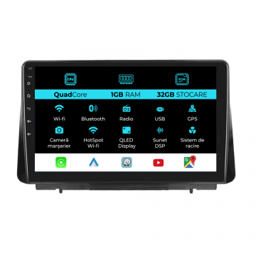 Navigatie Dedicata Ford Focus (2018-2024), 9Inch, 1Gb Ram, 32Gb Stocare, Carplay
