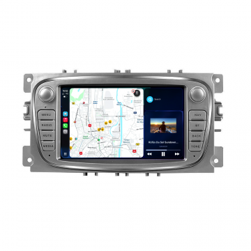 Navigatie Dedicata Ford Focus, Mondeo,C-Max, Kuga, 7inch, 4Gb Ram, 64Gb stocare, Carplay, Argintiu