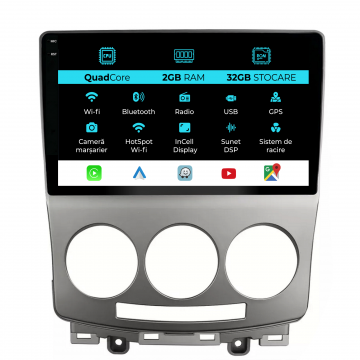 Navigatie Dedicata Mazda 5 (2005-2010), 9Inch, 2Gb Ram, 32Gb Stocare, Carplay