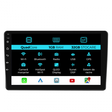 Navigatie Dedicata Toyota Land Cruiser J100 (1998 - 2002), 9Inch, 1Gb Ram, 32Gb Stocare, Carplay