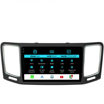 Navigatie Dedicata Volkswagen Sharan (2012-2019), 9Inch, 4Gb Ram, 64Gb Stocare, Carplay