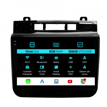 Navigatie Dedicata Volkswagen Touareg (2010-2018), 9Inch, 8Gb Ram, 256Gb Stocare, Carplay