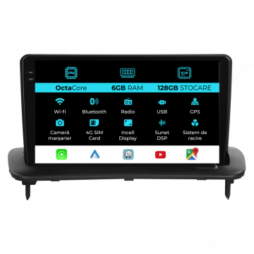Navigatie Dedicata Volvo S40 (2004-2012), 9Inch, 6Gb Ram, 128Gb Stocare, Carplay