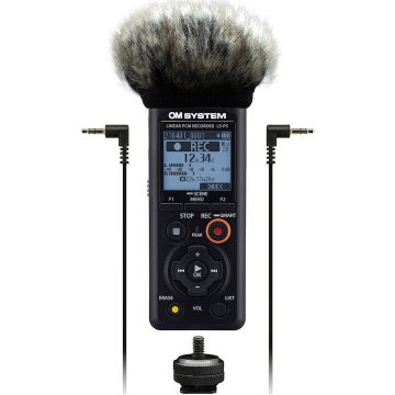 OLYMPUS Reportofon stereo OLYMPUS OM SYSTEM LS-P5, PCM liniar, Videographer Kit