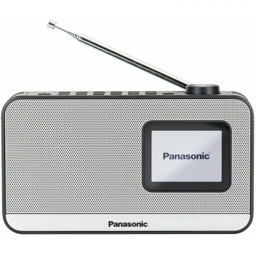 Panasonic Radio portabil Panasonic RF-D15EG-K, FM, DAB+, Bluetooth, functie ceas, alarma si timer, Negru si Argintiu (RF-D15EG-K)