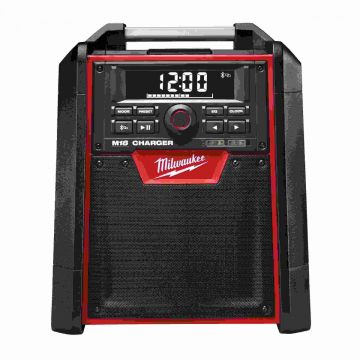 Radio incarcator santier Milwaukee M18 RC-0, 4933446639, Bluetooth 30m, AM/FM, 40W, USB 2.1A, alimentare 230V/18V