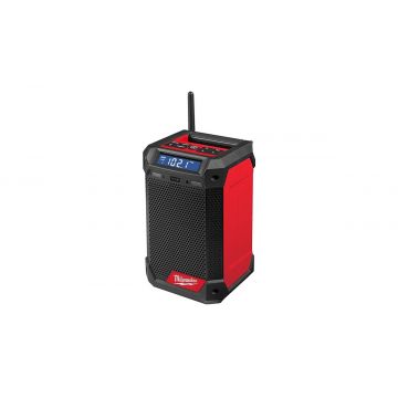 Radio Milwaukee M12 RCDAB+-0, cu incarcator, adaptor 230V, tehnologie Dab+, tuner AM/FM, Bluetooth, port USB, IP54, 4933472114