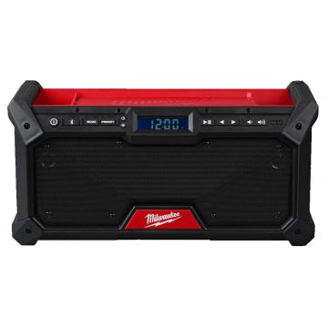 Radio pentru santier DAB+ Milwaukee M18, Bluetooth, woofere duble 8.89cm, USB, manere integrate, 4933492344-P