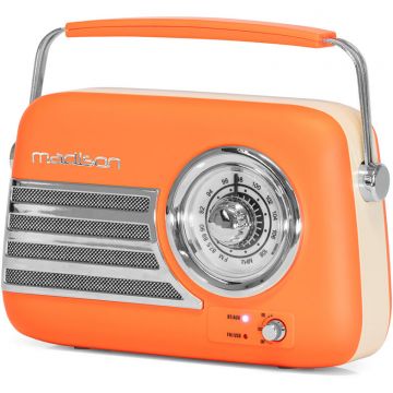 Radio Portabil FM Nostalgia 30W Orange Mat