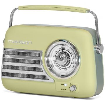 Radio Portabil FM Nostalgia Bluetooth Olive