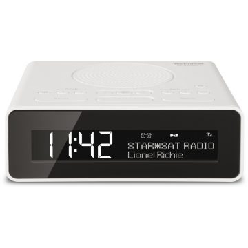 TechniSat Radio cu ceas TechniSat Digitradio 51, 1.5W, DAB+,ecran LCD, functie Sleep Timer, alb/negru (0001/4981)