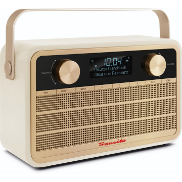 TechniSat Radio digital, TechniSat, DAB/FM, Afisaj LCD, Bej/Auriu (0001/3992)