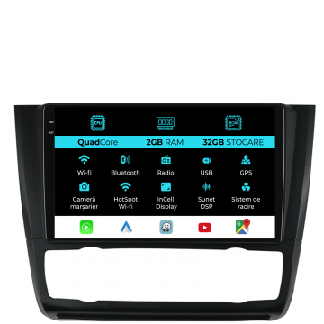 Navigatie Dedicata Bmw Seria 1 E82 E88 E81 E87 (2004-2011), 9Inch, 2Gb Ram, 32Gb Stocare, Carplay