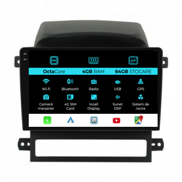 Navigatie Dedicata Chevrolet Captiva (2006-2011), 9Inch, 4Gb Ram, 64Gb Stocare, Carplay