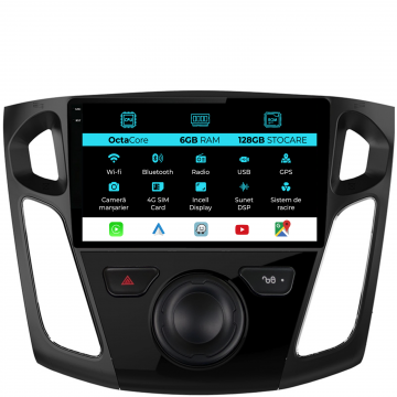 Navigatie Dedicata Ford Focus 3 (2012-2018), 9Inch, 6Gb Ram, 128Gb Stocare, Carplay