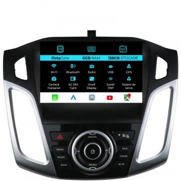 Navigatie Dedicata Ford Focus 3 (2012-2018), 9Inch, 6Gb Ram, 128Gb Stocare, Carplay