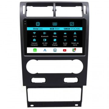 Navigatie Dedicata Ford Mondeo 3 (2000-2007), 9Inch, 6Gb Ram, 128Gb Stocare, Carplay