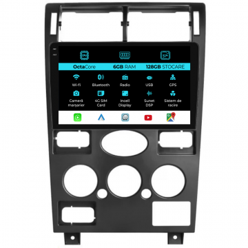 Navigatie Dedicata Ford Mondeo 3 (2000-2007), 9Inch, 6Gb Ram, 128Gb Stocare, Carplay