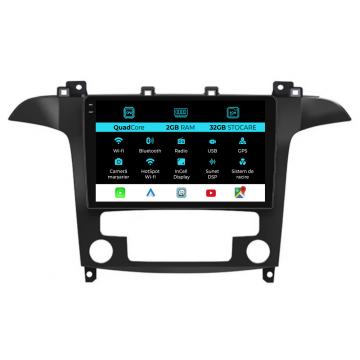 Navigatie Dedicata Ford S-Max (2006 - 2015), 9Inch, 2Gb Ram, 32Gb Stocare, Carplay, Clima automata
