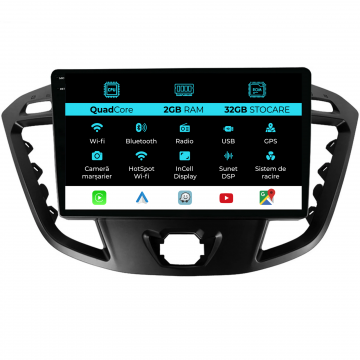 Navigatie Dedicata Ford Transit (2012-2018), 9Inch, 2Gb Ram, 32Gb Stocare, Carplay
