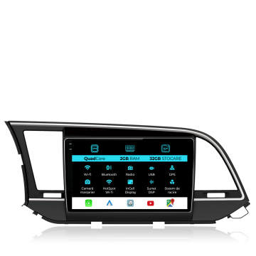 Navigatie Dedicata Hyundai Elantra (2015-2018), 9 Inch, 2Gb Ram, 32Gb stocare, Carplay