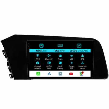 Navigatie Dedicata Hyundai Elantra (2020-2025), 9Inch, 8Gb Ram, 256Gb Stocare, Carplay