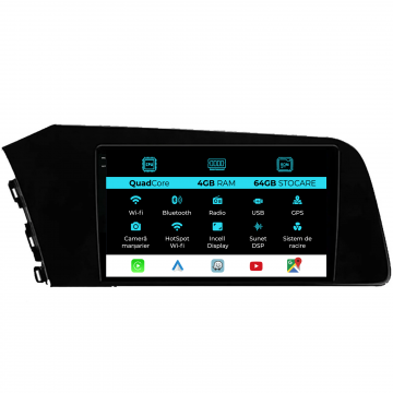 Navigatie Dedicata Hyundai Elantra (2020-2025),QuadCore, 9Inch, 4Gb Ram, 64Gb Stocare, Carplay