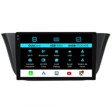 Navigatie Dedicata Iveco Daily (2014-2021), 9Inch, 4Gb Ram, 64Gb Stocare, Carplay