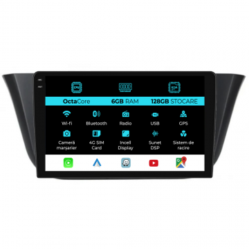 Navigatie Dedicata Iveco Daily (2014-2021), 9Inch, 6Gb Ram, 128Gb Stocare, Carplay