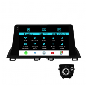 Navigatie Dedicata Mazda 3 (2013-2018), 9 Inch, 2Gb Ram, 32Gb stocare, Carplay