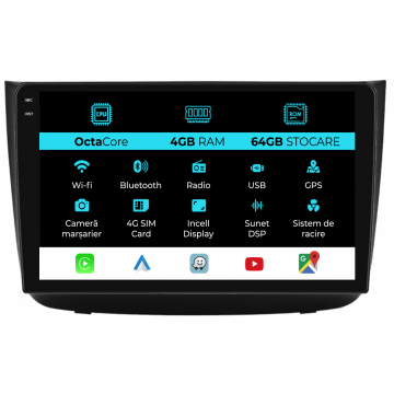Navigatie Dedicata Mercedes Vito, Viano (2005-2015), 10Inch, 4Gb Ram, 64Gb Stocare, Carplay