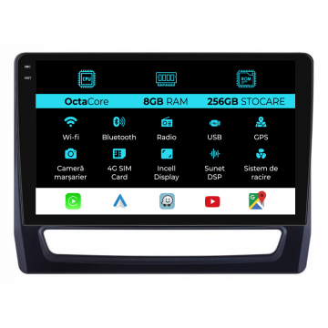 Navigatie Dedicata Mitsubishi ASX 2 (2019 - 2025), 10Inch, 8Gb Ram, 256Gb Stocare, Carplay