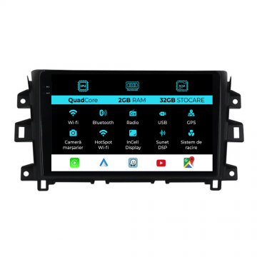 Navigatie Dedicata Nissan Navara (2015-2022), 10Inch, 2Gb Ram, 32Gb Stocare, Carplay