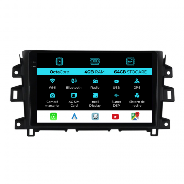 Navigatie Dedicata Nissan Navara (2015-2022), 10Inch, 4Gb Ram, 64Gb Stocare, Carplay