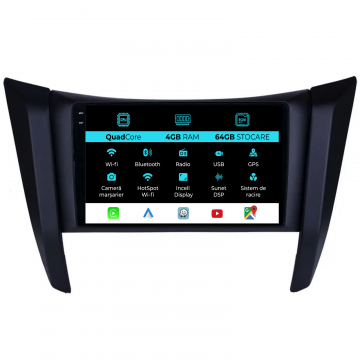 Navigatie Dedicata Nissan Navara (2015-2022),QuadCore, 9Inch, 4Gb Ram, 64Gb Stocare, Carplay