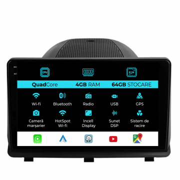 Navigatie Dedicata Opel Antara (2006-2016)QuadCore, 9Inch, 4Gb Ram, 64Gb Stocare, Carplay