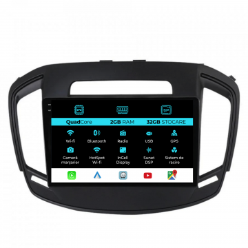 Navigatie Dedicata Opel Insignia (2013-2017), 9Inch, 2Gb Ram, 32Gb Stocare, Carplay