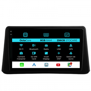 Navigatie Dedicata Opel Mokka (2012 - 2016), 9 Inch, 8Gb Ram, 256Gb stocare, Carplay