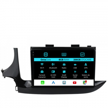 Navigatie Dedicata Opel Mokka (2016-2024), 9Inch, 8Gb Ram, 256Gb Stocare, Carplay