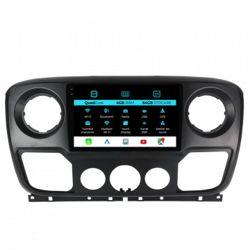 Navigatie Dedicata Opel Movano Renault Master Nissan NV400 (2010-2020),QuadCore, 10Inch, 4Gb Ram, 64Gb Stocare, Carplay