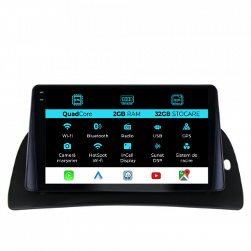 Navigatie Dedicata Renault Kangoo (2015-2020), 9Inch, 2Gb Ram, 32Gb Stocare, Carplay